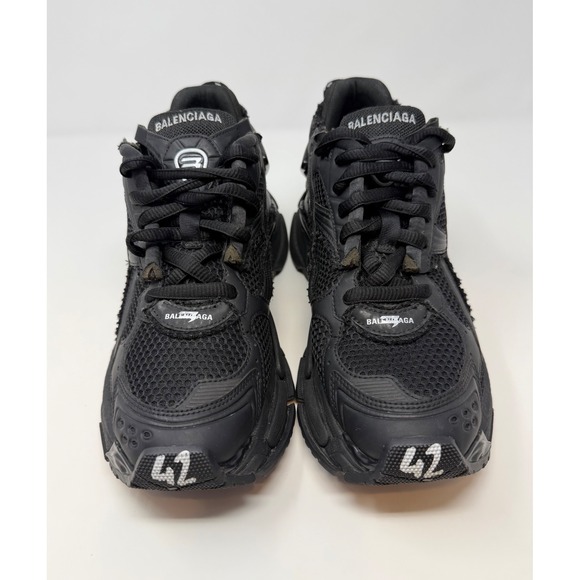 Balenciaga Runner Sneaker Matte Black Size 9 US 42 EU - Picture 2 of 9